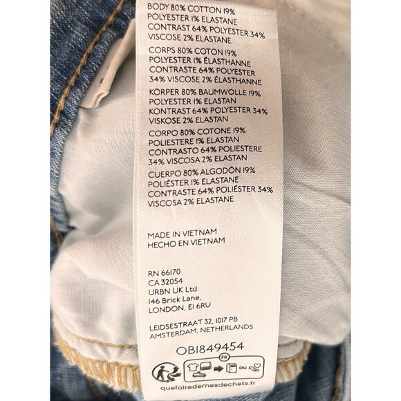 BDG Sasha Raw-Edge Fishtail Maxi Skirt Patchwork Grunge Plaid Flare Panel Small - Picture 11 of 11